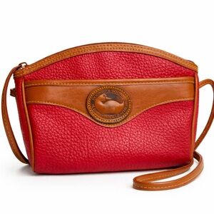 Dooney & Bourke Vintage Red Pebbled Leather Crossbody – USA All Weather Leather